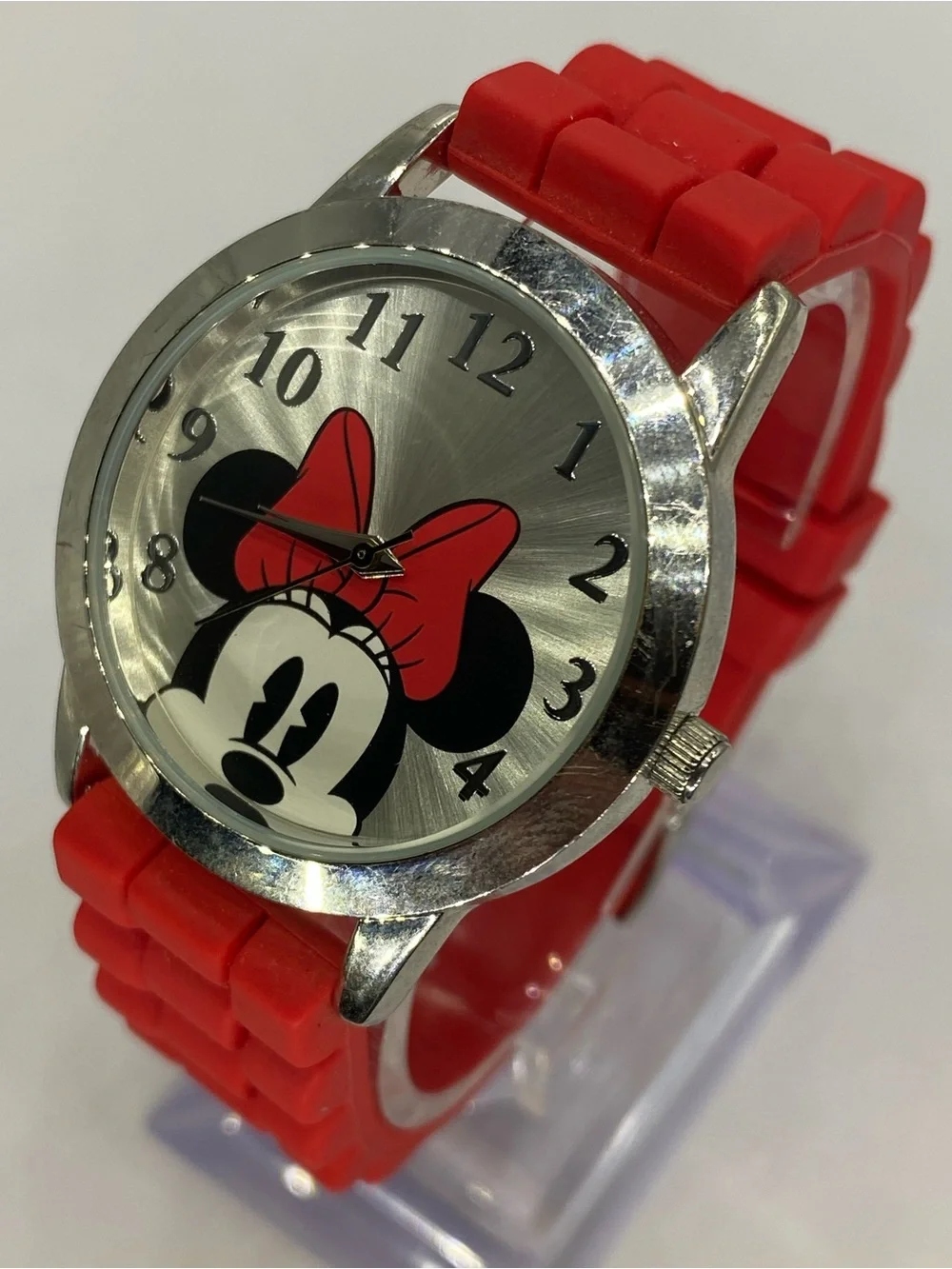 Men’s ^^^ Disney *** Red Minnie Mouse Face Watch ^^^ Collectors ***